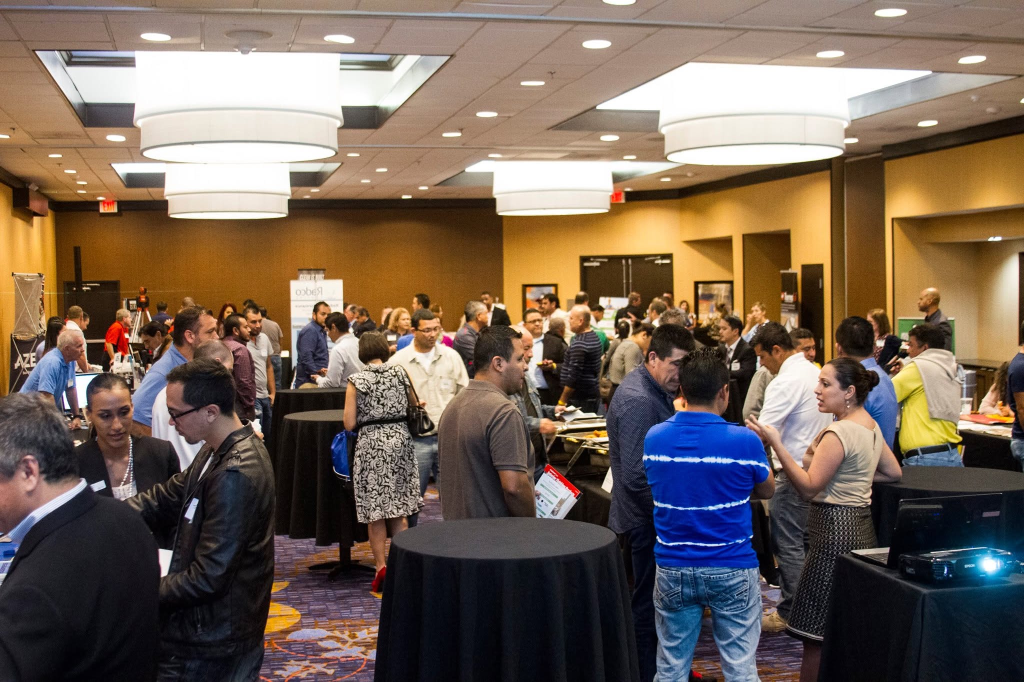 People connecting at a community outreach event